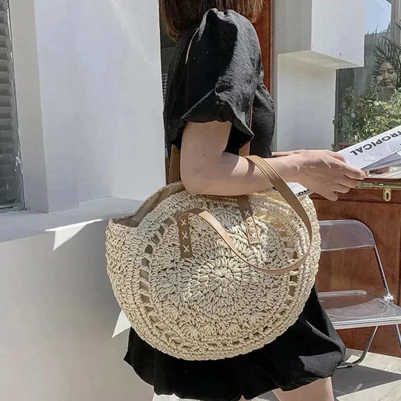 Andrea Bag - Handgewebte Strandtasche mit großem Fassungsvermögen