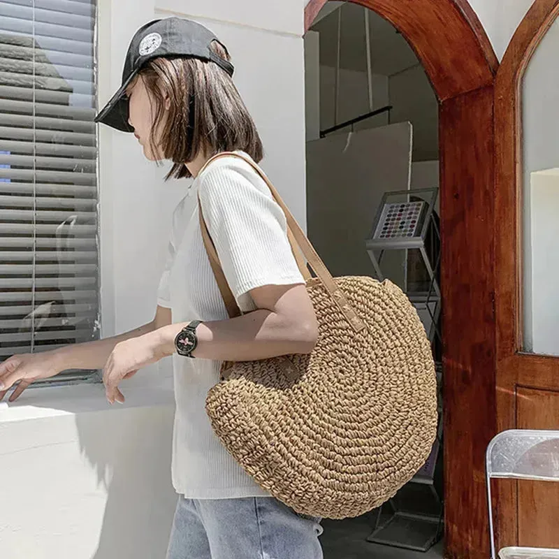 Andrea Bag - Handgewebte Strandtasche mit großem Fassungsvermögen