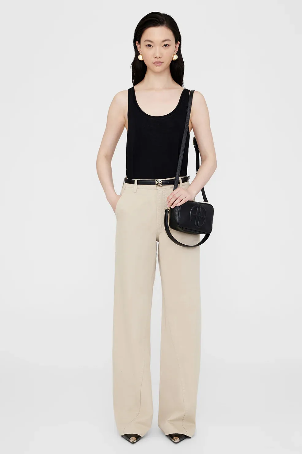 Anine Bing - Lili Bag in Black Pebbled