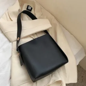 Back to College 2 Pcs/set Small PU Leather Bucket Crossbody Composite Bags for Women 2021 Trend Branded Trending Shoulder Handbags and Purses