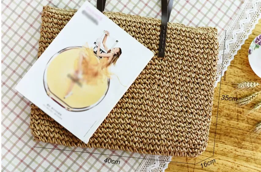 BEACH BAG RAFFIA ZIP UP