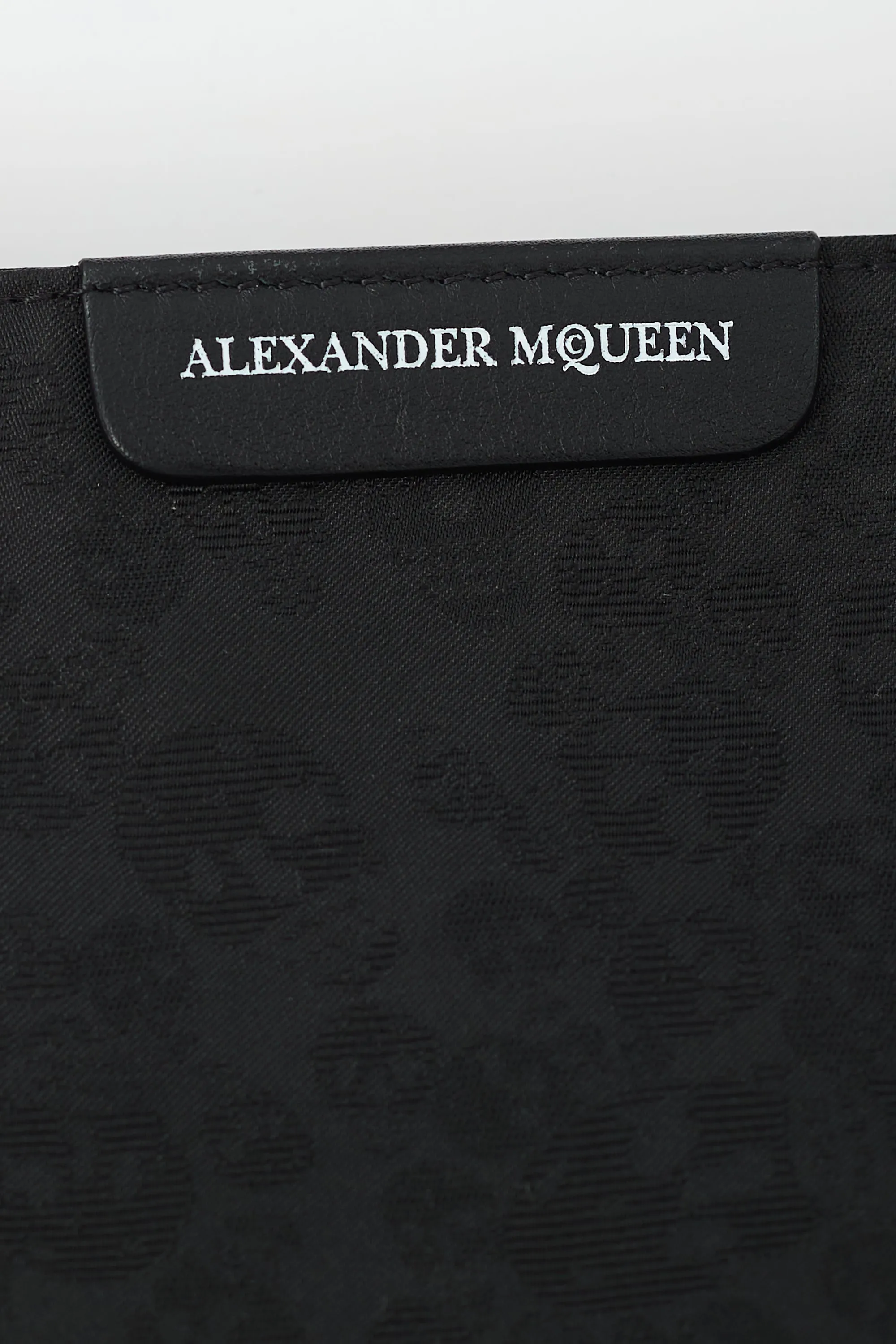 Black Canvas Skull Crossbody Bag