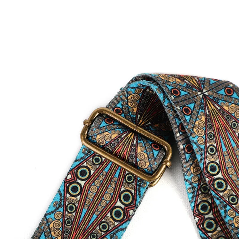 Boho Fabric Woven Wide Shoulder Strap