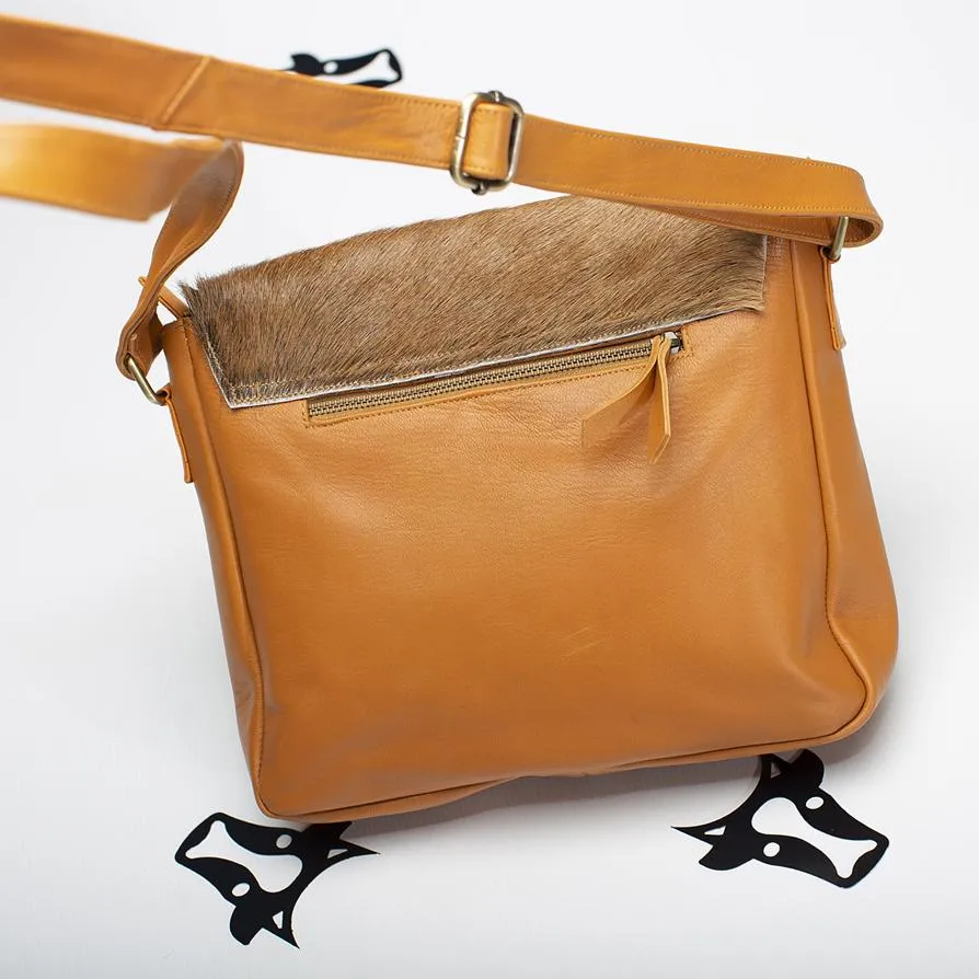 Box Ring Cowhide Satchel