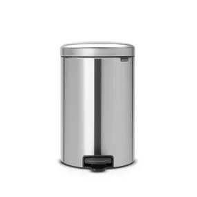 Brabantia Pedal Bin NEWICON 20L Soft Closing-FPP Matt Steel (111907)