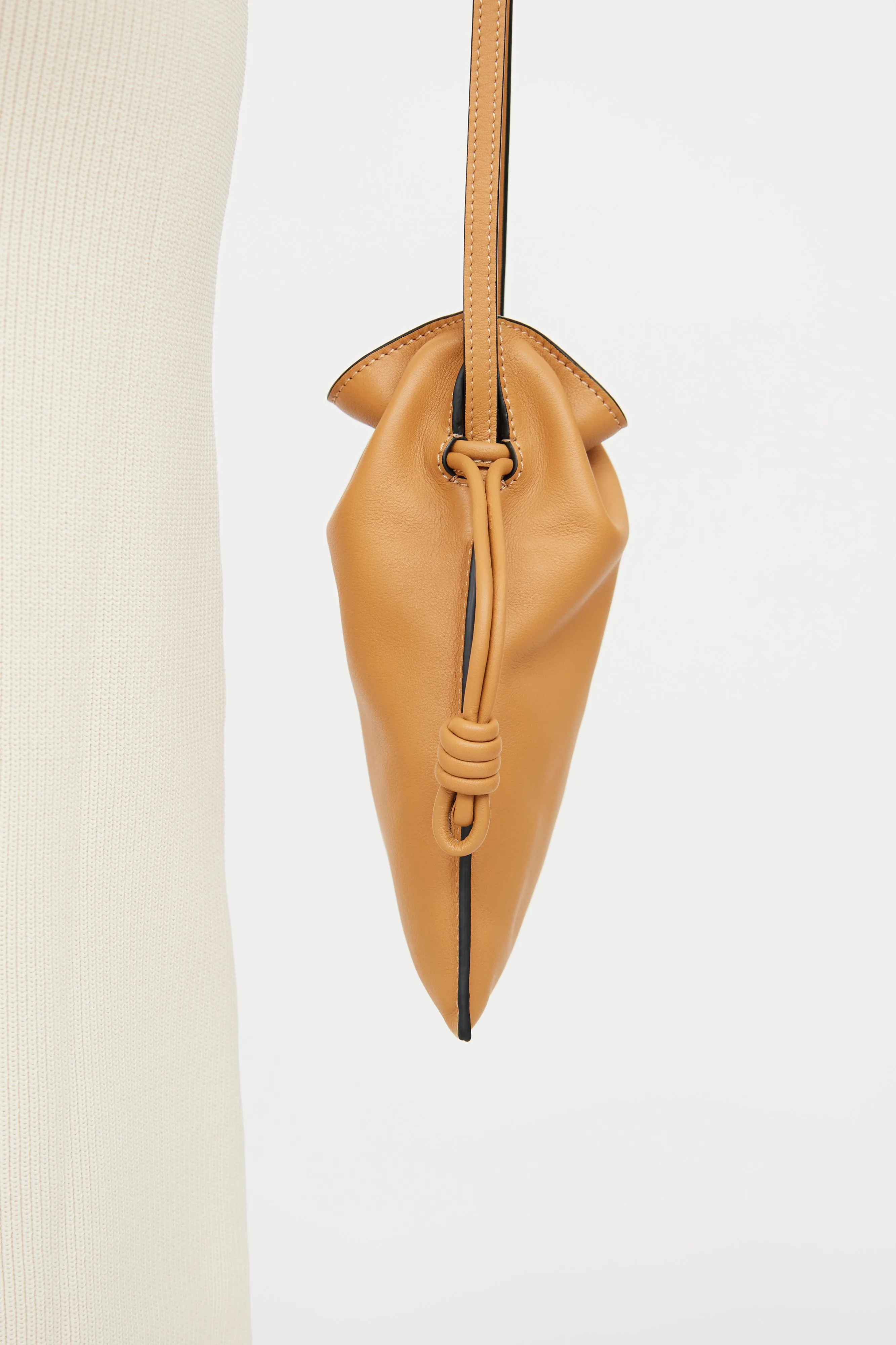 Brown Flamenco Crossbody Pouch