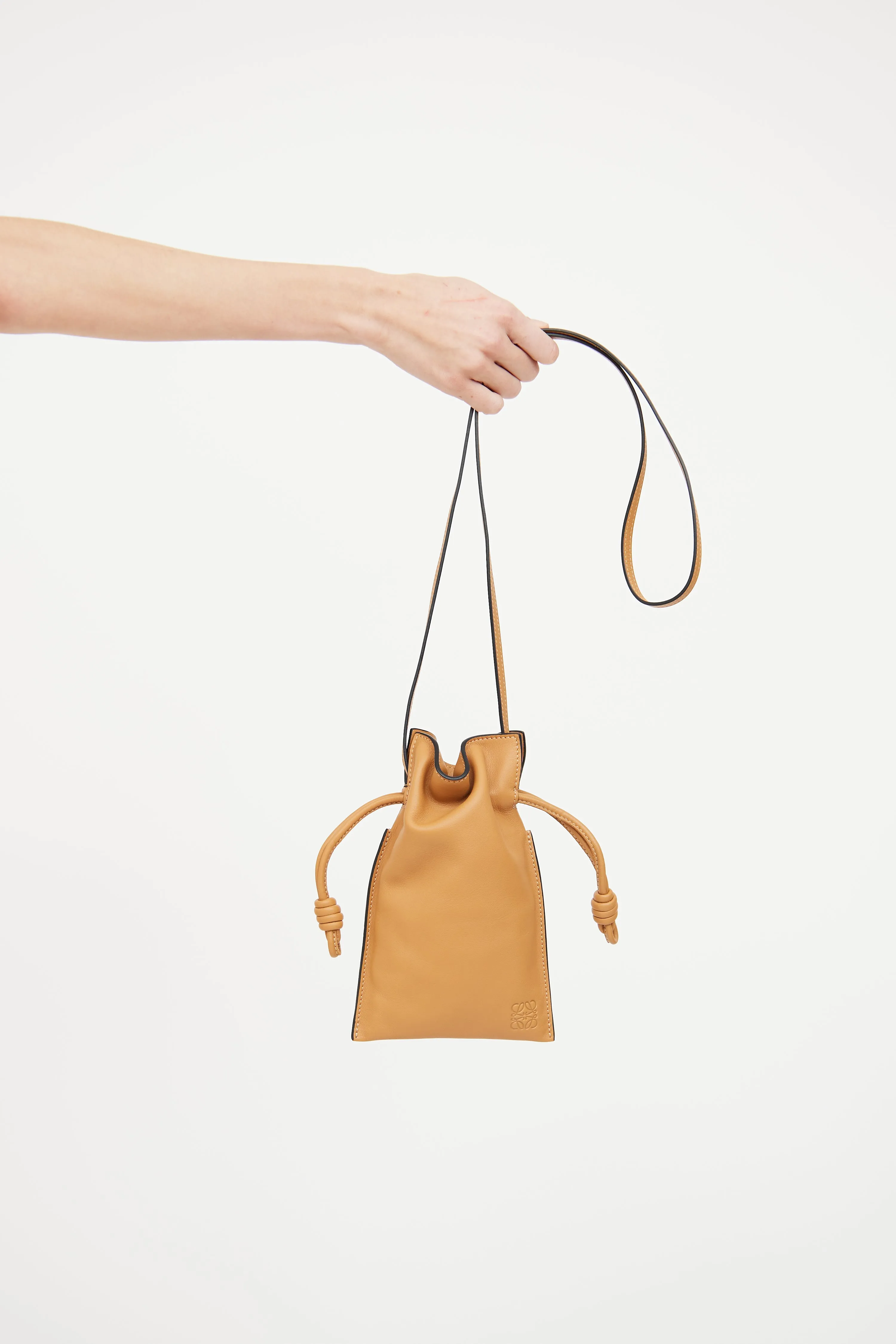 Brown Flamenco Crossbody Pouch