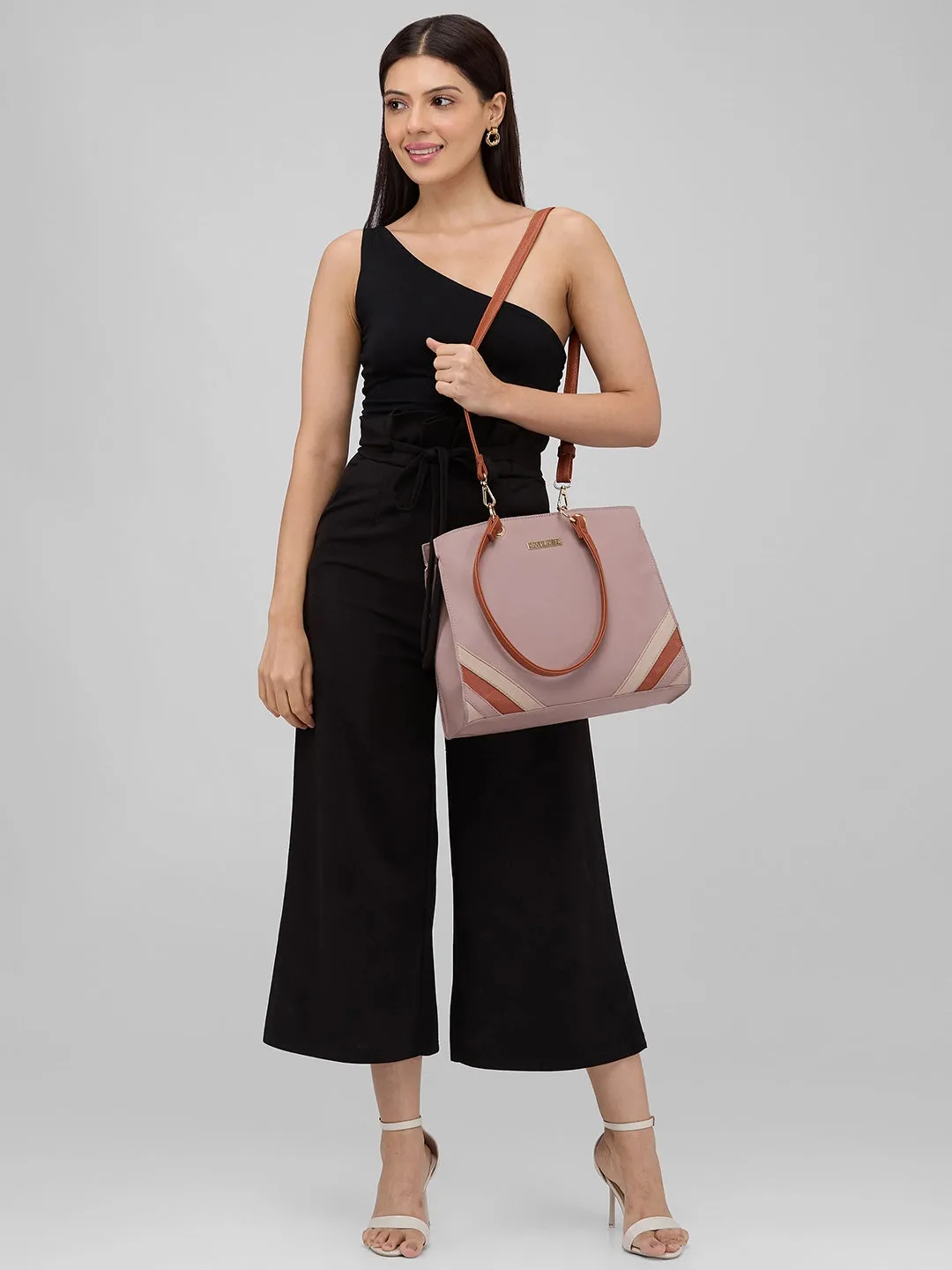 Caprese Ember Satchel Medium Pink