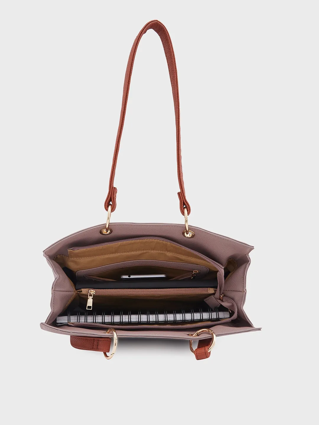 Caprese Ember Satchel Medium Pink