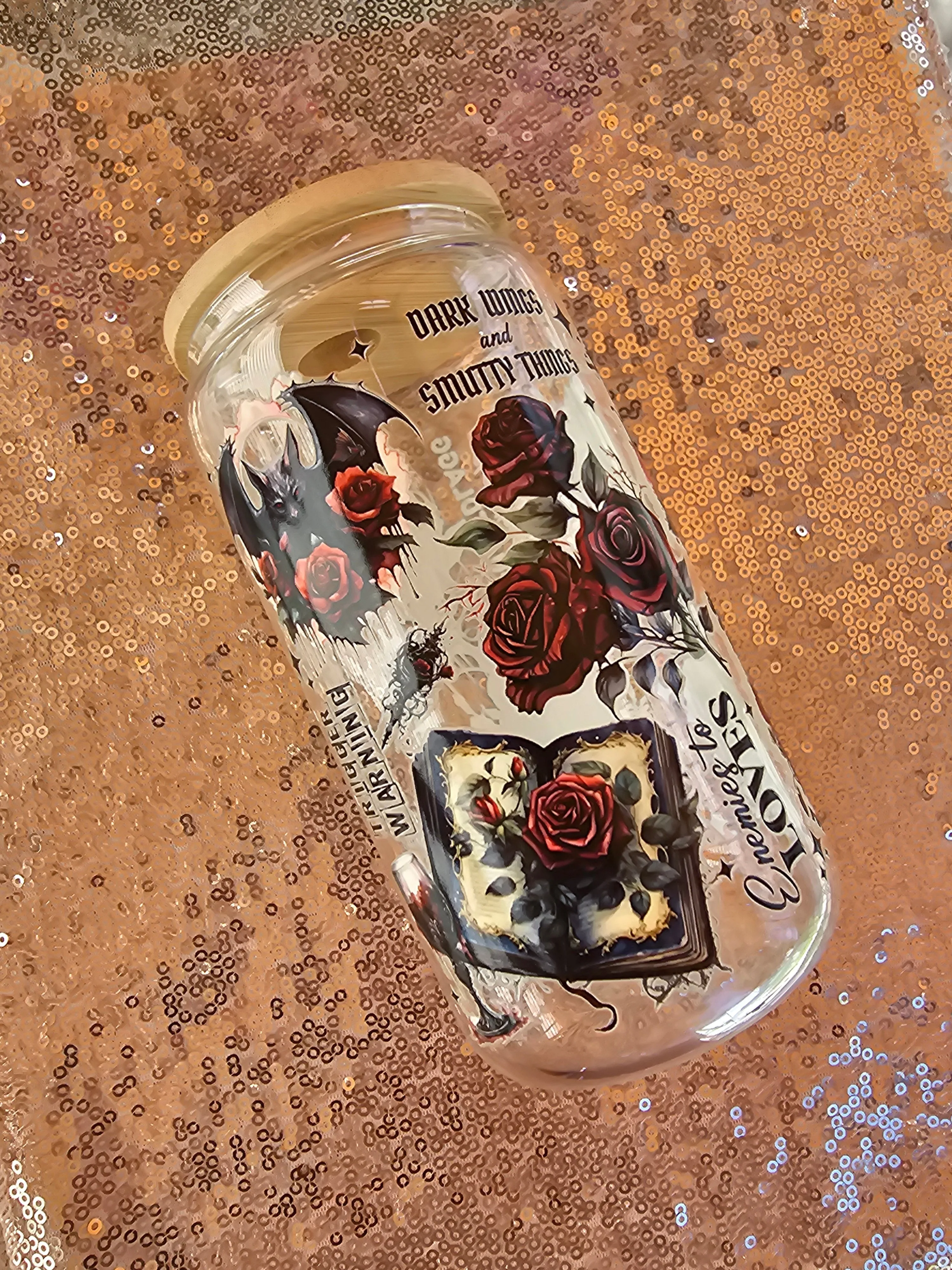 Dark Romance Glass Can