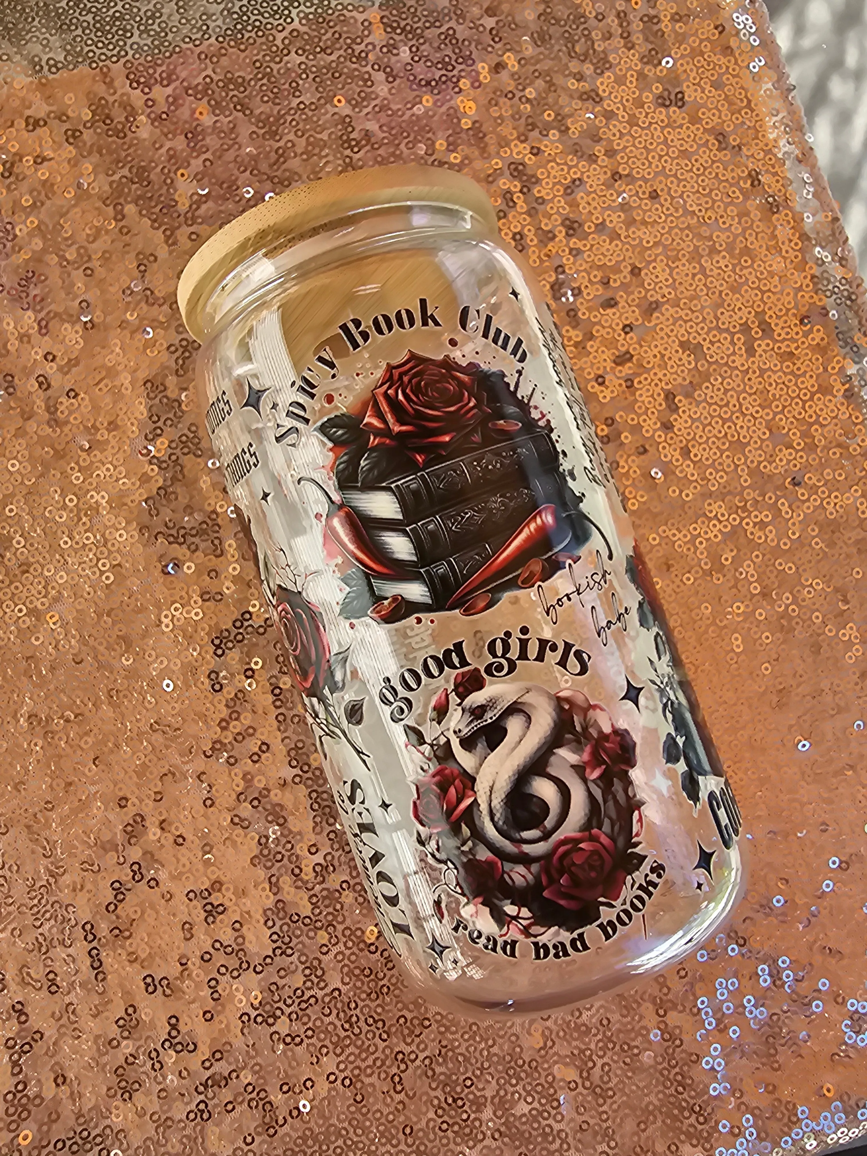 Dark Romance Glass Can