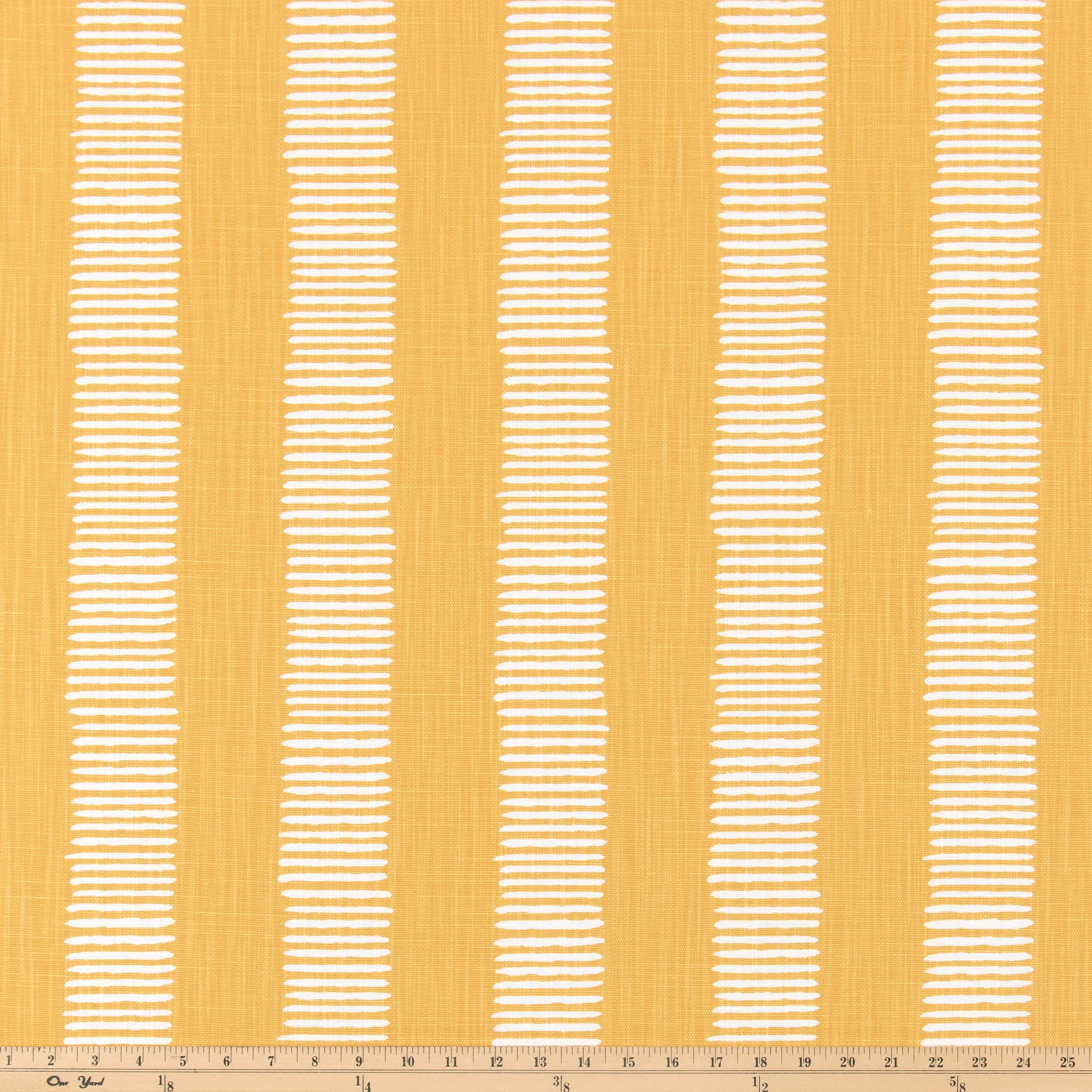 Dash Brazilian Yellow Slub Linen Fabric By Premier Prints