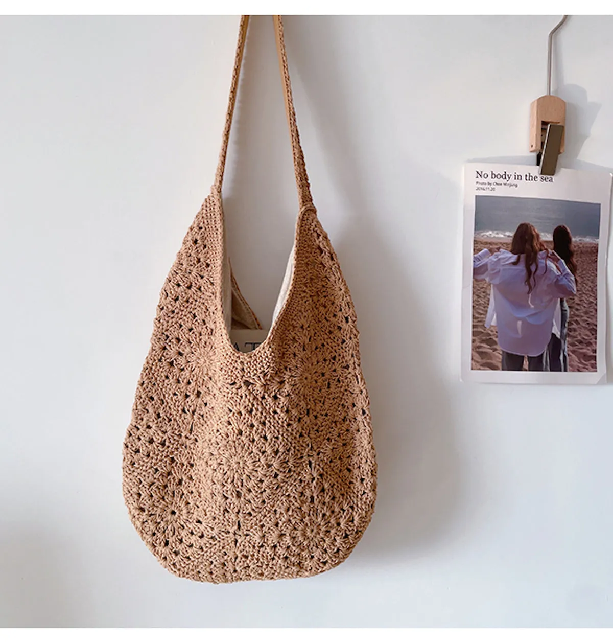 Elena Handbags Boho Crochet Shoulder Bag