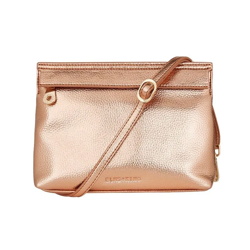Elms King Amalfi Crossbody Metallic Rose