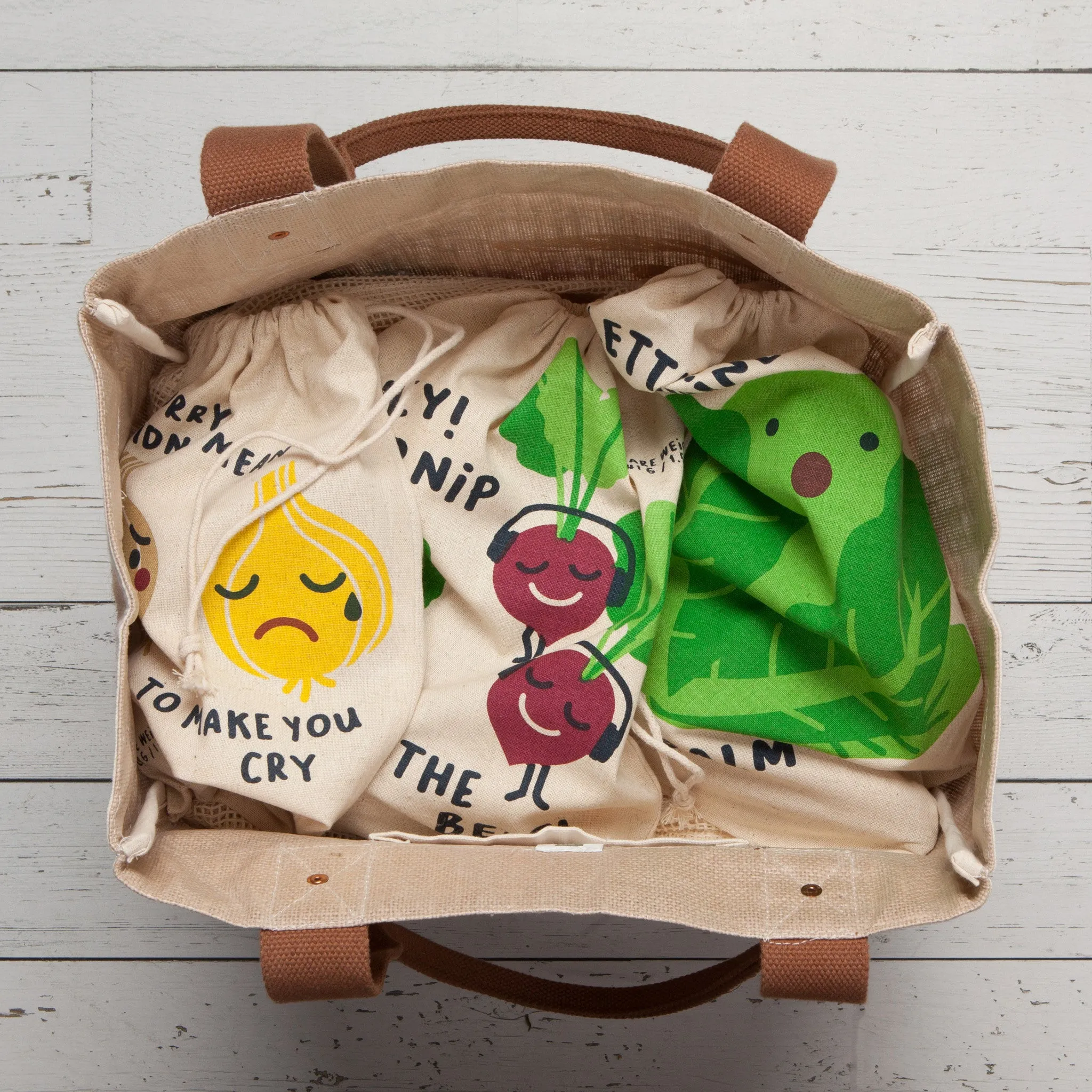 Funny Food Produce Bag Set of 3
