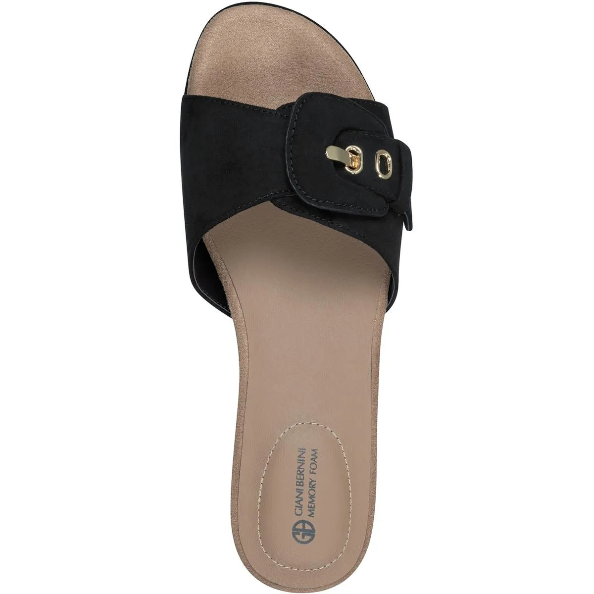 Giani Bernini Womens Ashllyn Faux Suede Cork Wedge Sandals