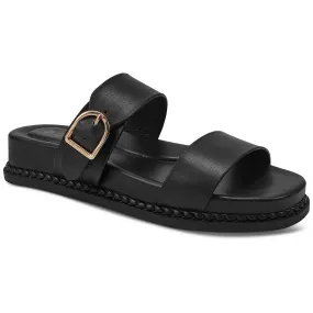 Giani Bernini Womens Gianaa Faux Leather Slide Sandals