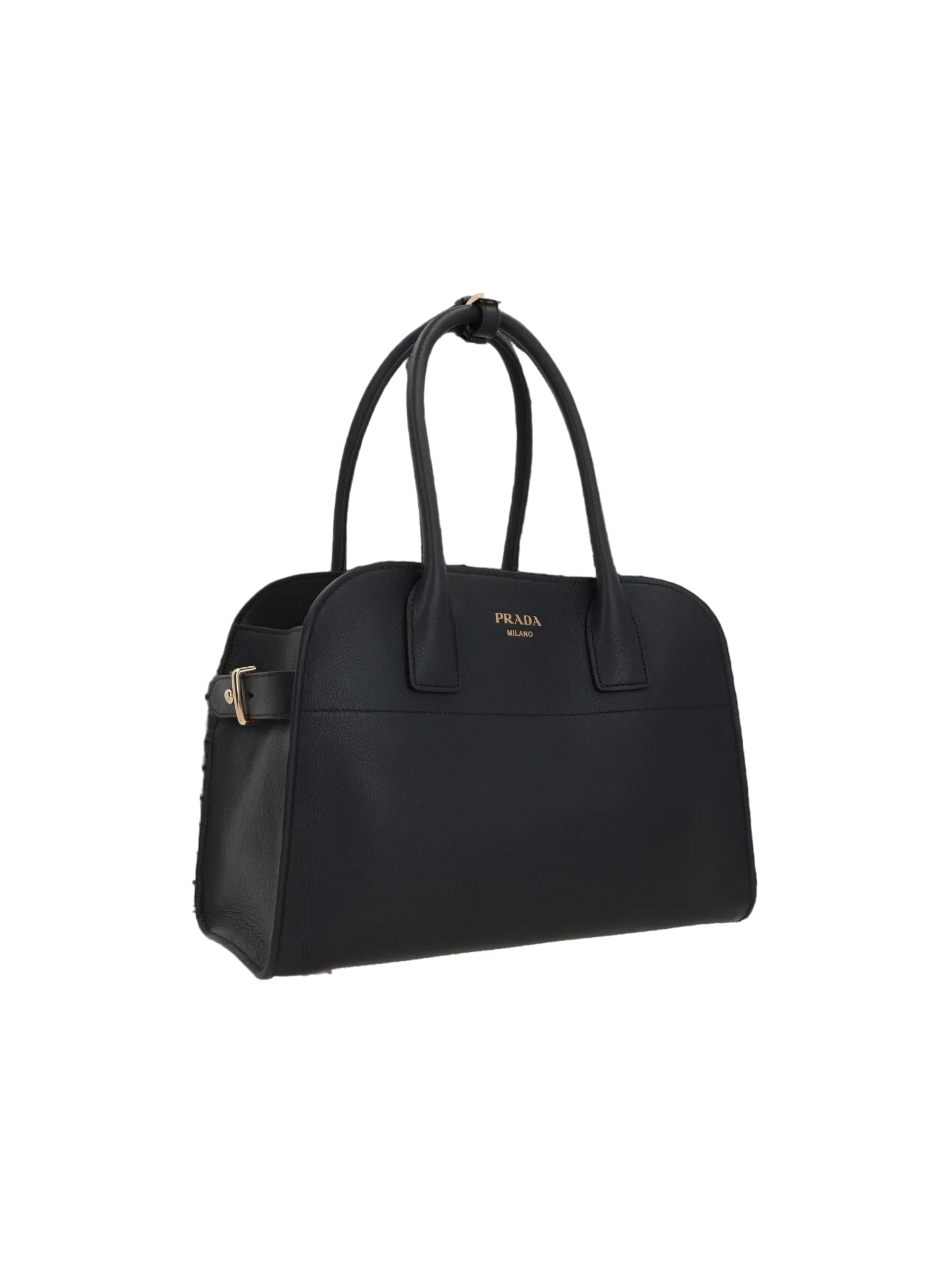 Grainy Leather Medium Handbag