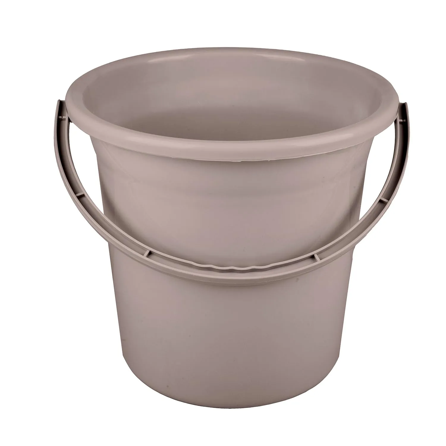 Heart Home Bucket | Plastic Bucket for Bathroom | Strong Bathroom Bucket | Bucket for Bathing | Water Storage Bucket | Bathroom Bucket | Plain Bucket | 18 LTR | Brown