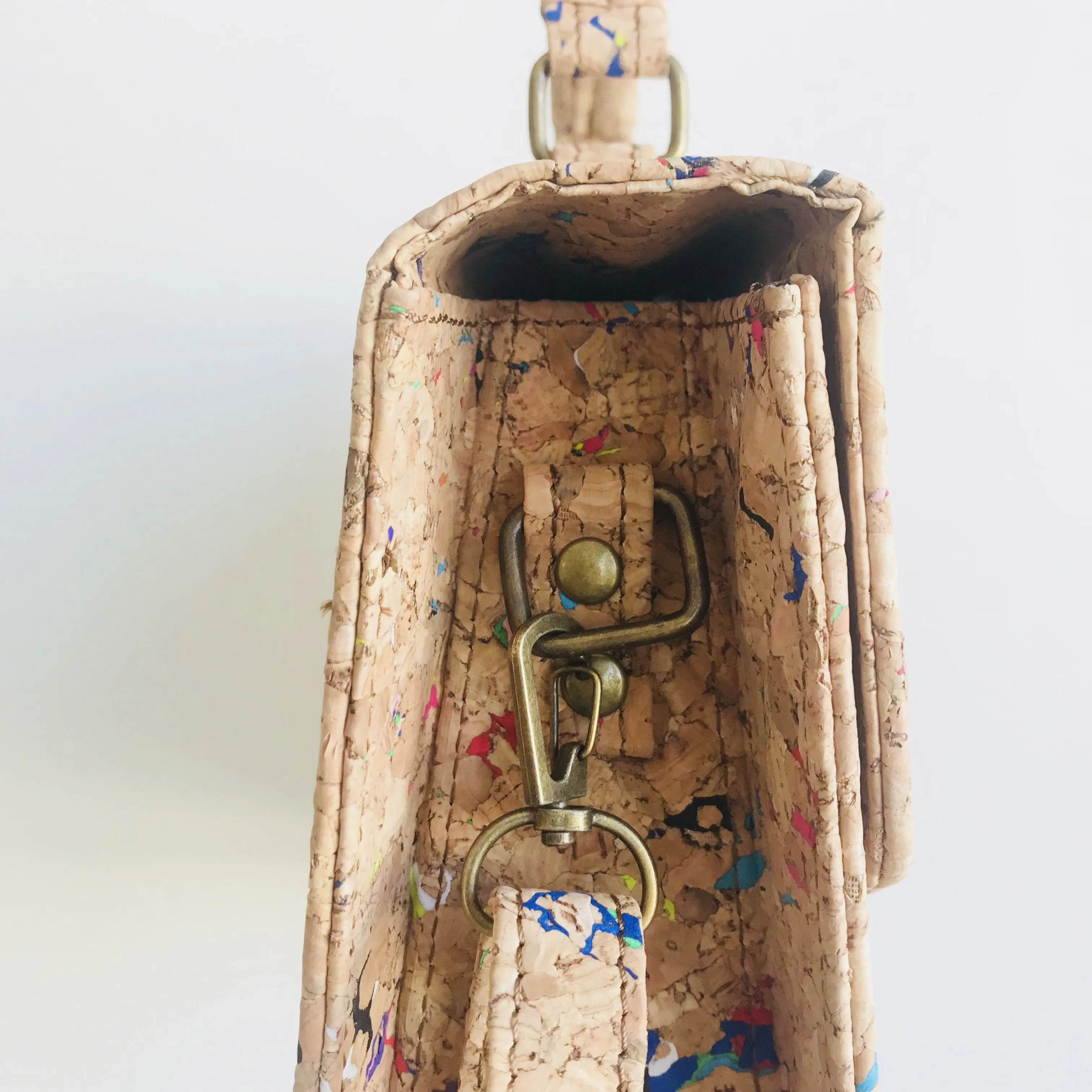 **Imperfect** Tori Cork Handbag in Vivid