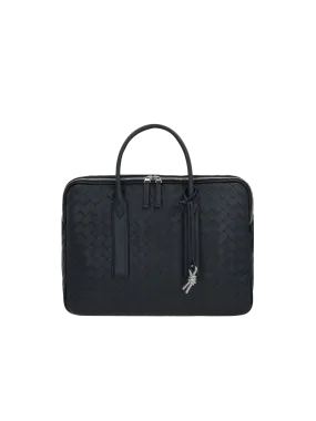 Intrecciato Leather Business Bag
