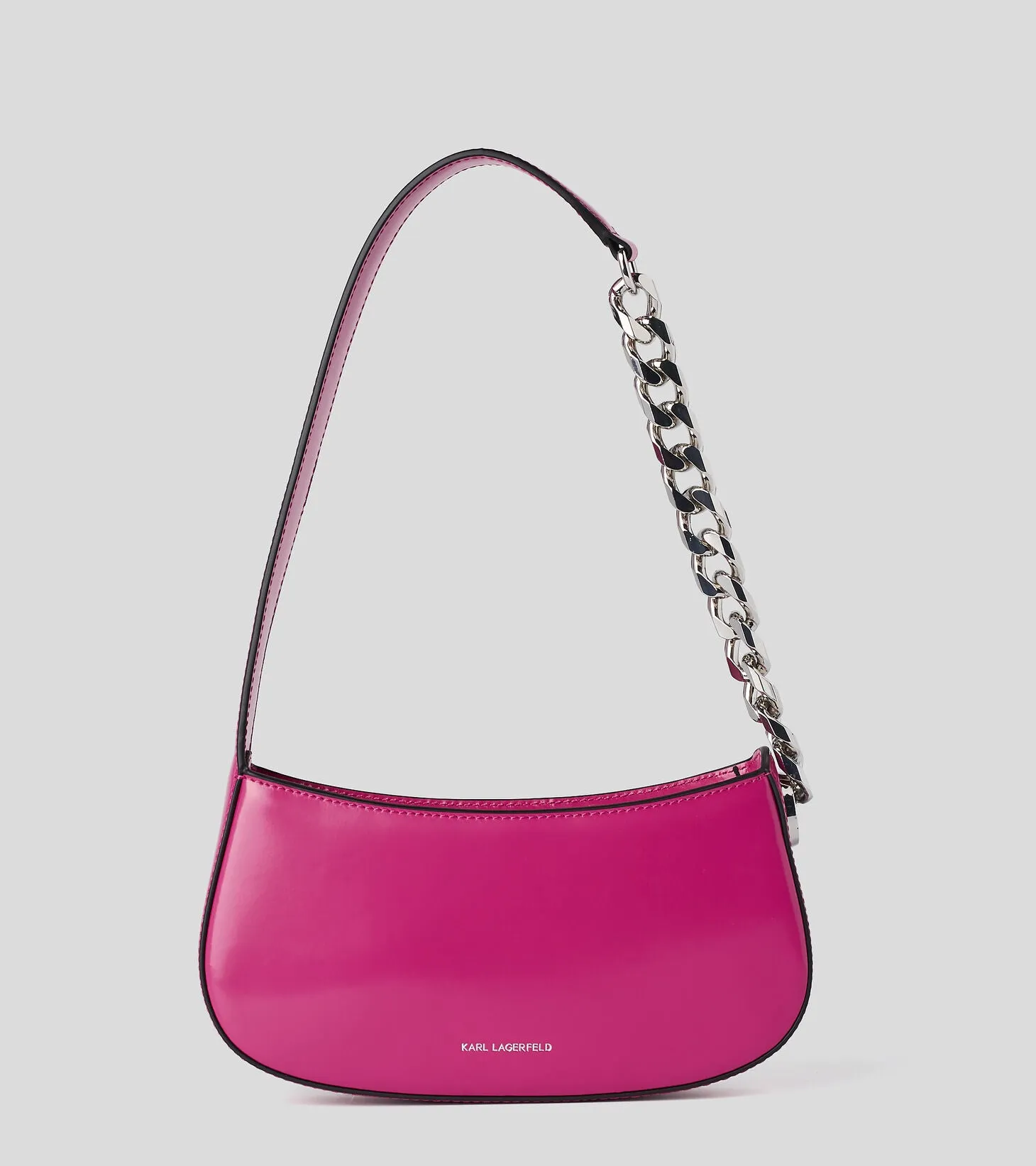 K/SADDLE MONOGRAM-EMBOSSED SHOULDER BAG