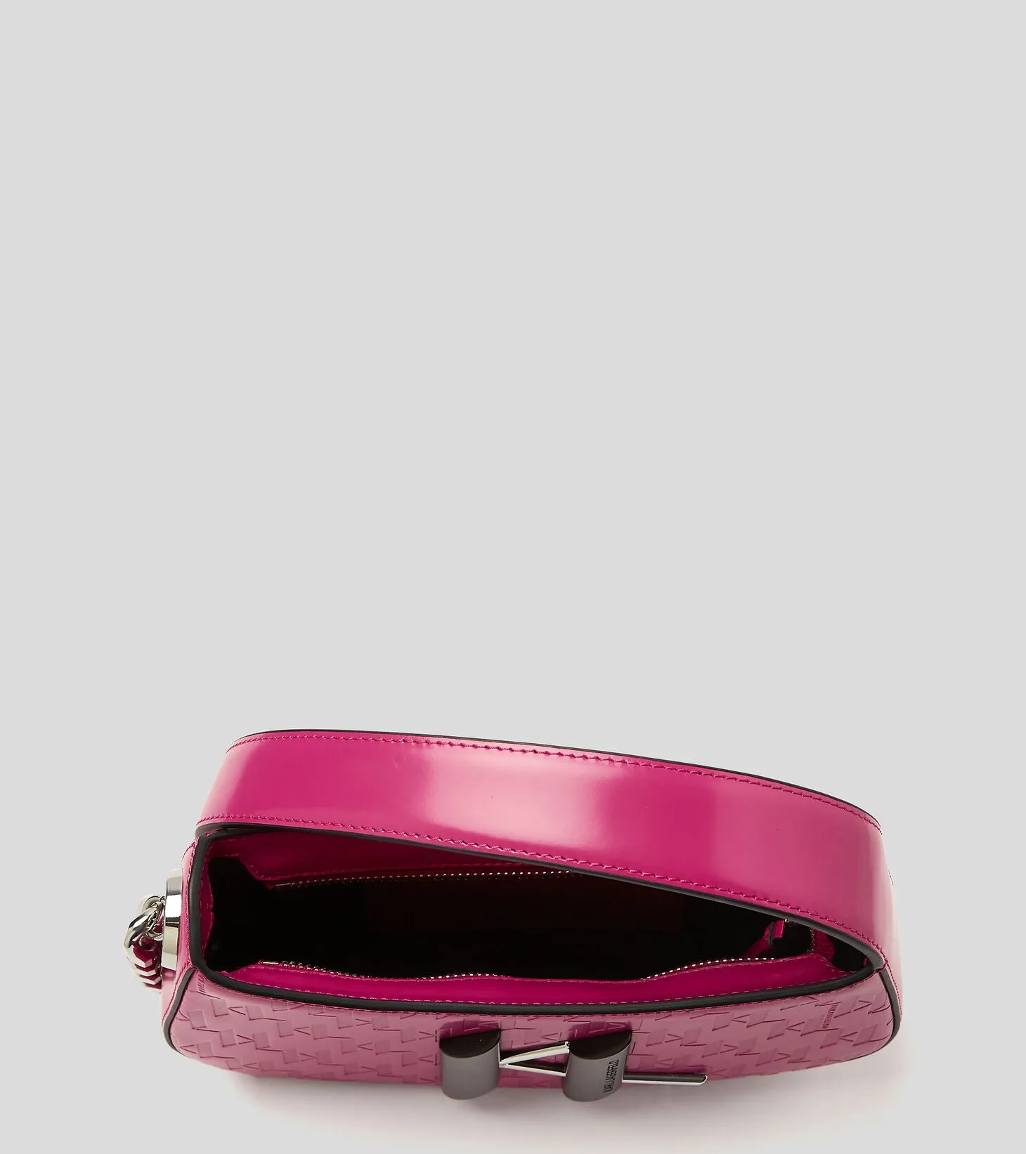 K/SADDLE MONOGRAM-EMBOSSED SHOULDER BAG
