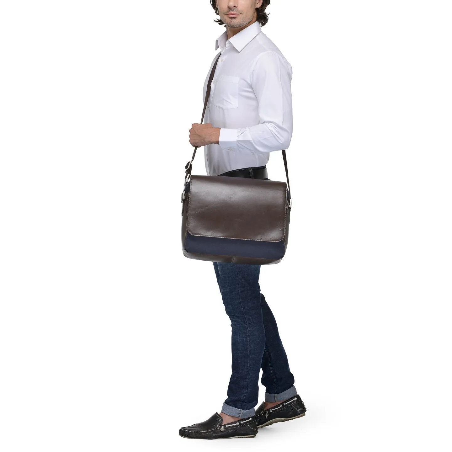 Leather Messenger Bag - PR1109