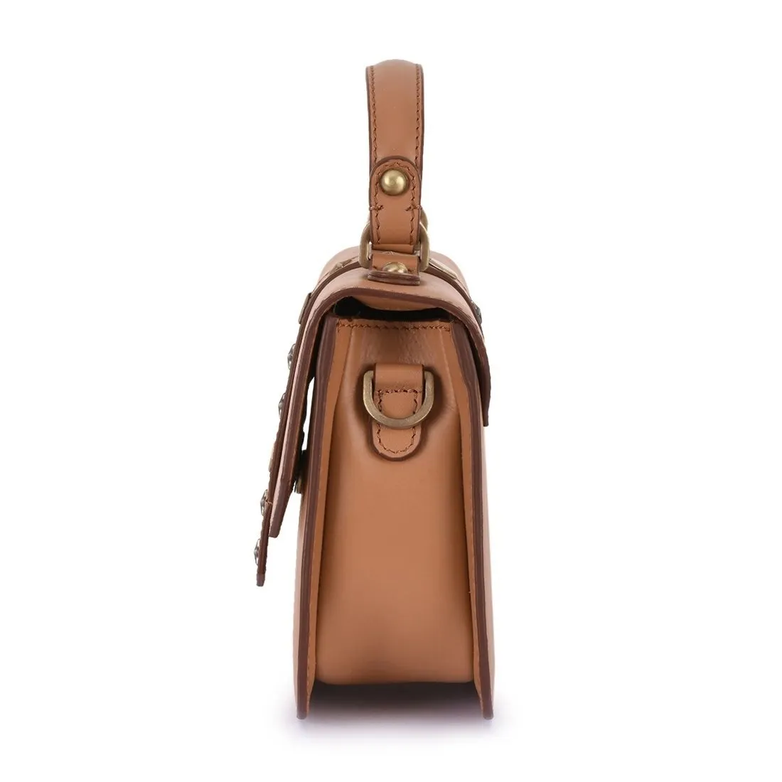 Leather Tan Crossbody Bag