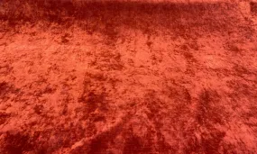 Newbury Velveteen Red Ruby Backed Drapery Upholstery Fabric by the yard