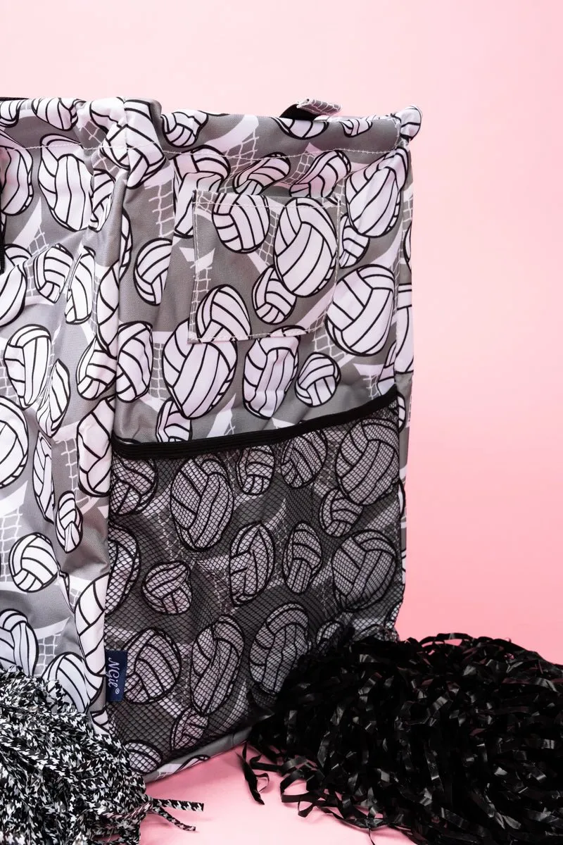 NGIL Spike It Collapsible Double Haul-It-All Basket with Mesh Pockets and Lid
