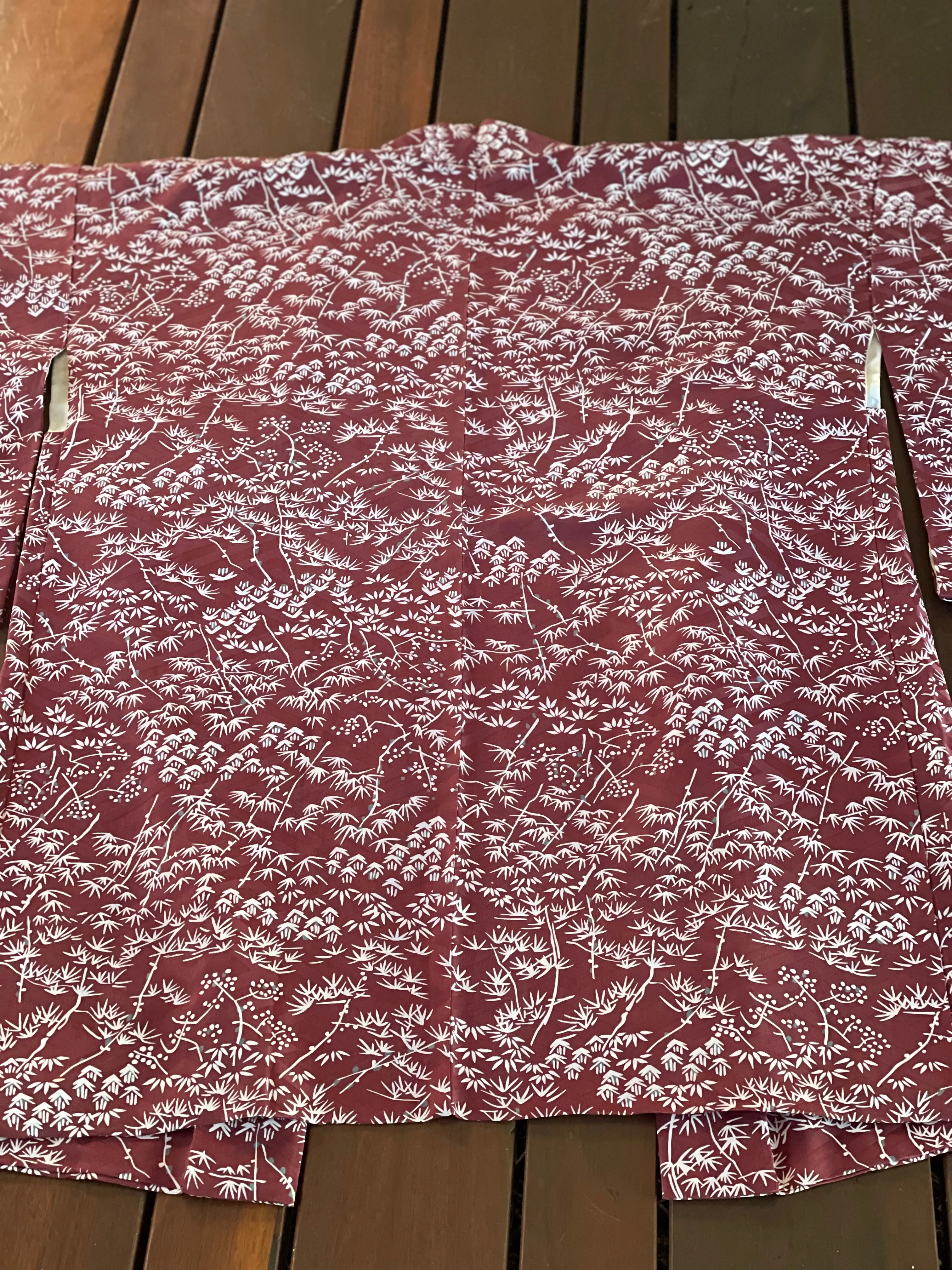 Plum Bamboo Design Vintage Haori