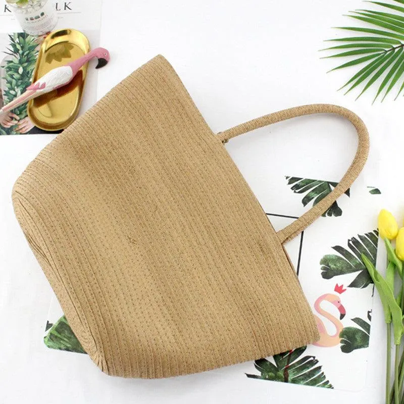 Retro Casual Straw Beach Bag