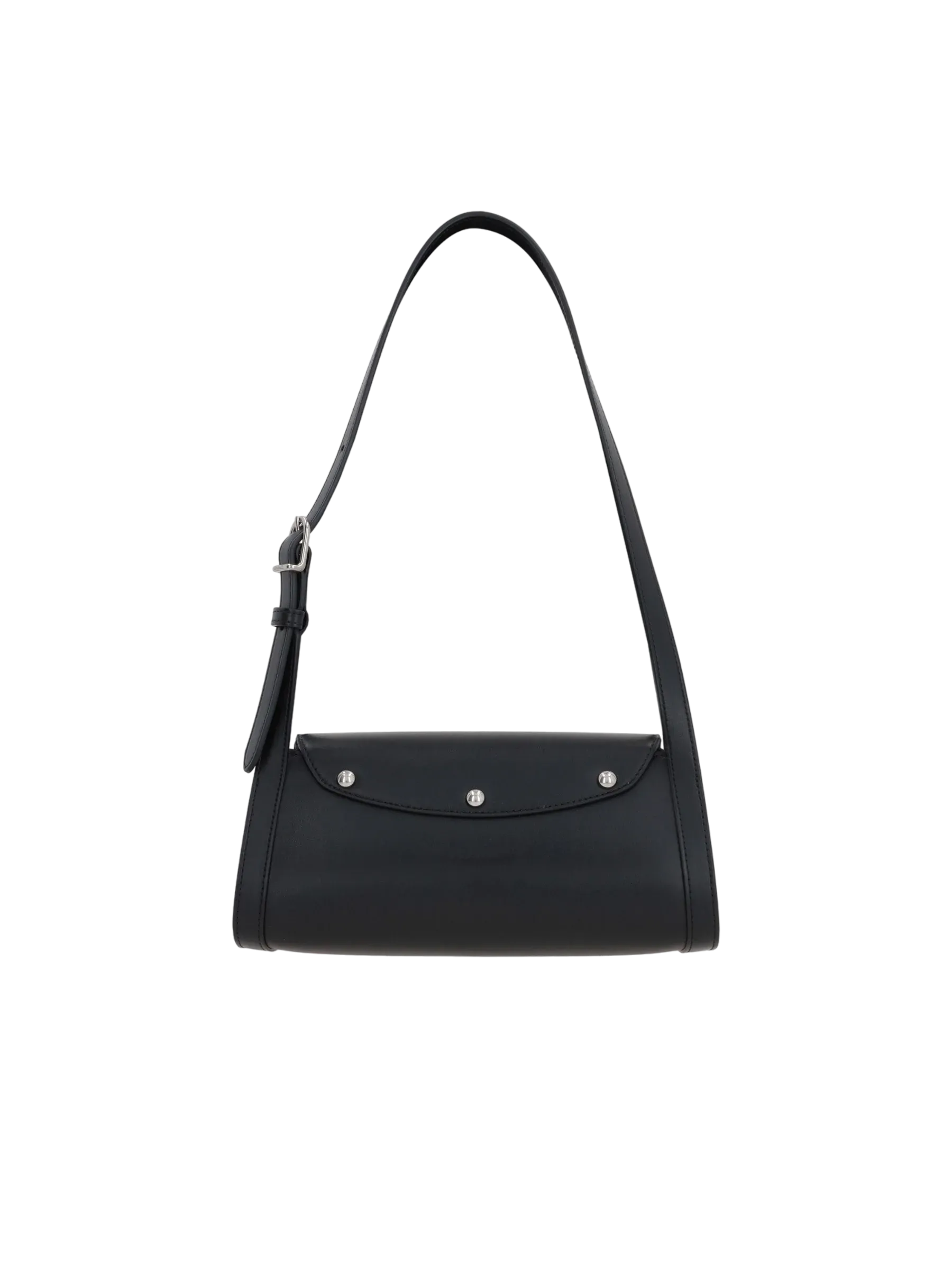 Roll Shoulder Bag in Smooth Leather