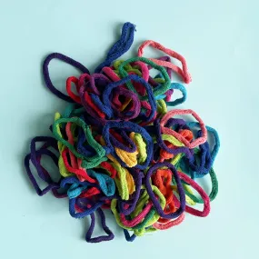 Small Rainbow Potholder Loops