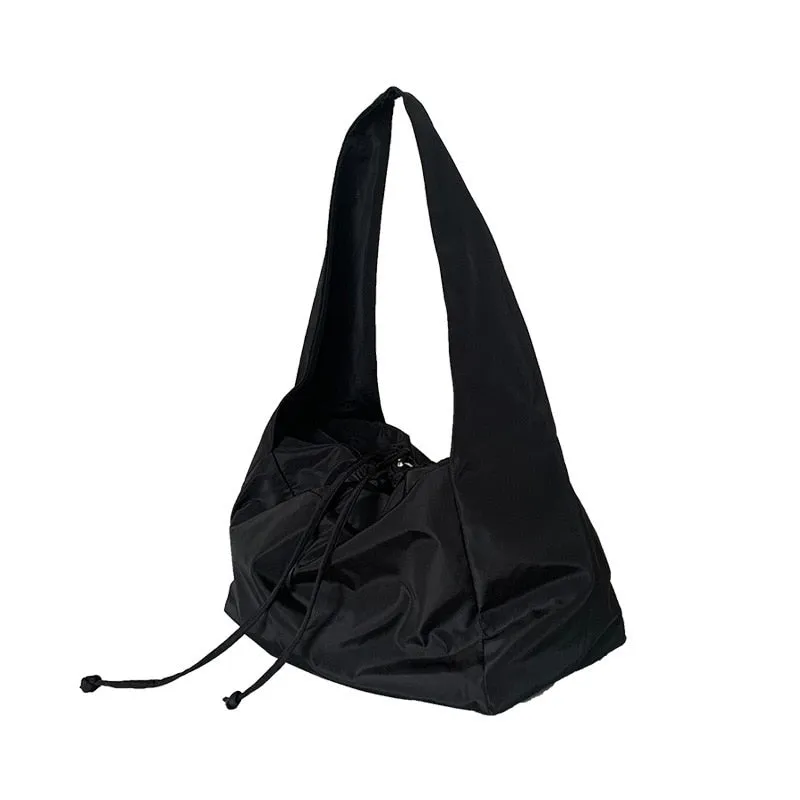 Solid Zipper SOFT Shoulder Bag