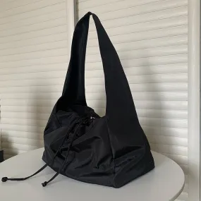 Solid Zipper SOFT Shoulder Bag