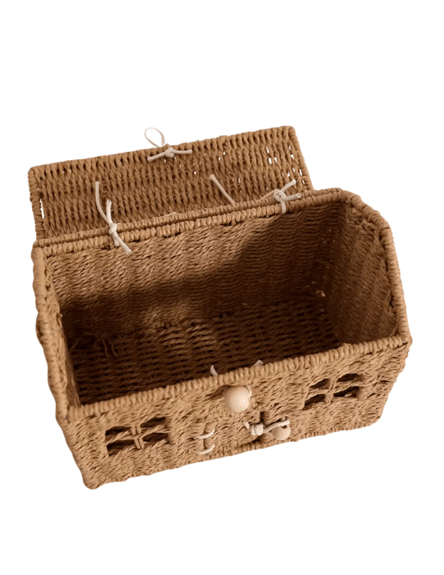 St. Barths La Robe Small Rattan House Handbag
