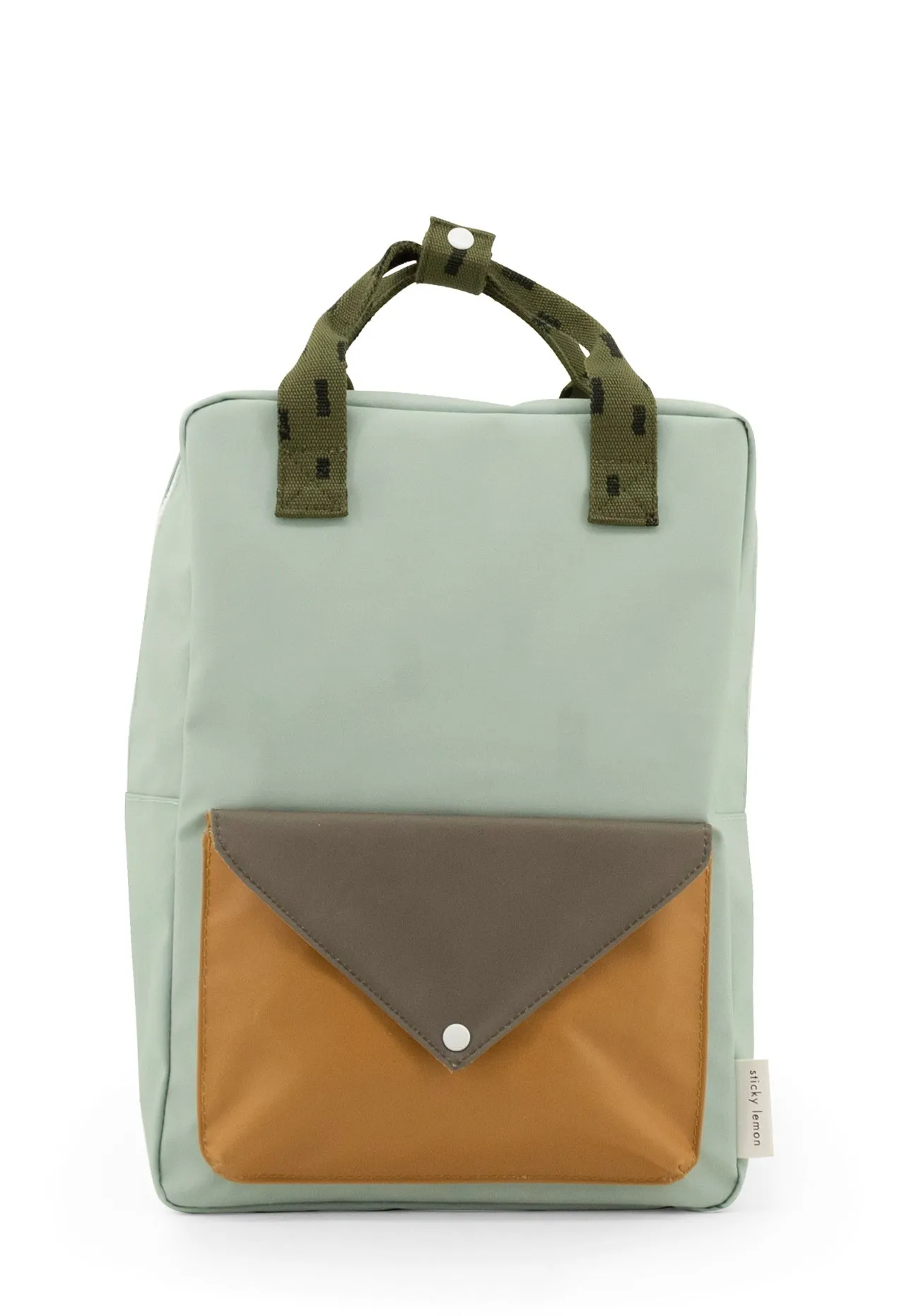 Sticky Lemon Sprinkles Envelope Large Backpack, Sage Green/Moss Green/Panache Gold
