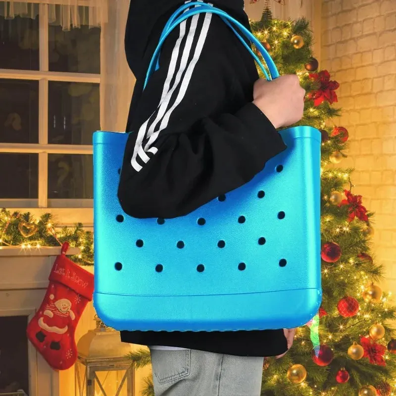 Summer Large Bogg Style Beach Bag Waterproof