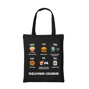 The Big Bang Theory Tote Bag - Sheldonian Calendar