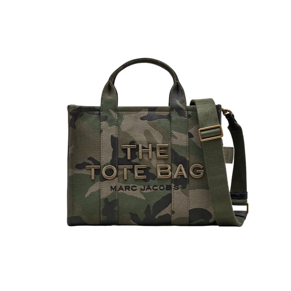 THE CAMO JACQUARD MEDIUM TOTE BAG