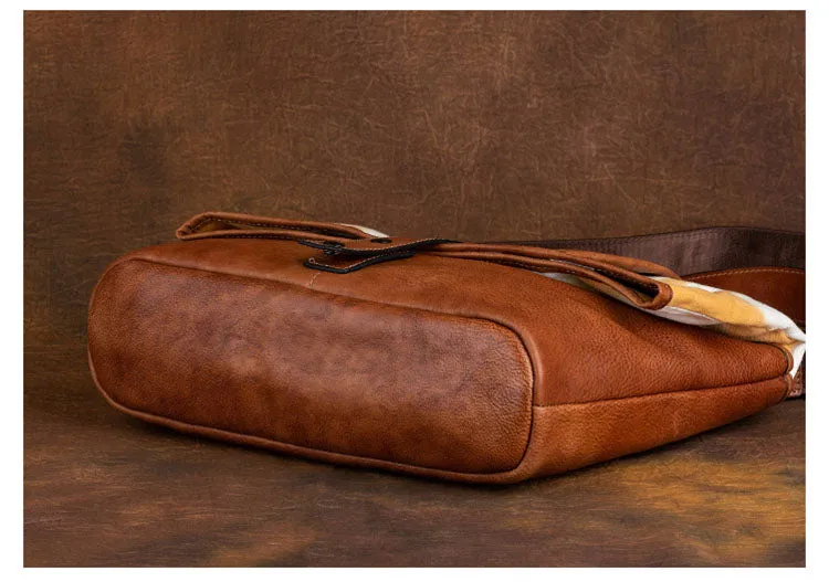 Vintage Womens Canvas And Leather Shoulder Tote Bag Crossbody Purse For Women