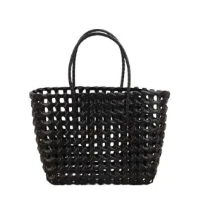 Woven Basket Beach Tote Bag